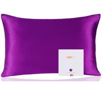 ZIMASILK Federa 100% Seta di gelso per capelli e pelle, Federa per cuscino in seta naturale da 19 momme, entrambi i lati sono realizzati in seta（1 pezzo, violetto, 50x75cm)
