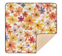 Zimbabwe Gloriosa Superba Beauty Summer Flowers - Tappetino antiscivolo per attività e attività per interni ed esterni, lavabile, per bambini, 127 x 127 cm
