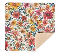 Zimbabwe Gloriosa Superba Beauty Summer Flowers - Tappetino da gioco per bambini, grande, robusto, lavabile, imbottito, per neonati, 127 x 127 cm