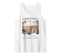 Zimbabwe Victoria Falls Souvenir turistico afroamericano Canotta