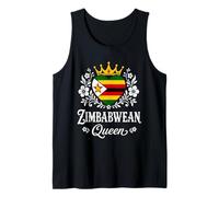 Zimbabwean Queen Zimbabwe Flag Proud Zimbabwean Woman Canotta