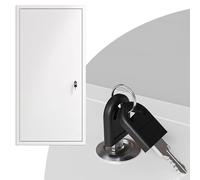 ZIMGOD Sportello Ispezione Pannello di Accesso Bianco con Serratura a Chiave, Coperchio Foro a Parete a Filo, Sportello di Servizio Personalizzabile, Piastra di Accesso al Soffitto(50x110cm(20x44in))