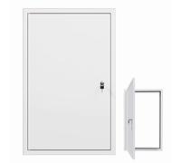 ZIMGOD Sportello Ispezione Pannello di Accesso Bianco con Serratura, Piastra di Copertura per Impianti Idraulici/Pareti/Soffitti, Sportello Contatore Impermeabili per Cartongesso(65x65cm(26x26in))