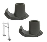 Zimmer - Set di 2 feltrini per camminatore, accessori per telaio da camminata, universali, piedini in gomma resistente, per camminatori e anziani