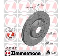 ZIMMERMANN 100.3332.52 Disco freno per AUDI