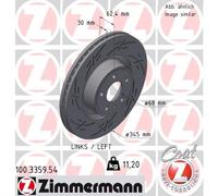 ZIMMERMANN 100.3359.54 Disco freno