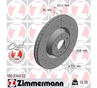 ZIMMERMANN 100.3360.52 Disco freno