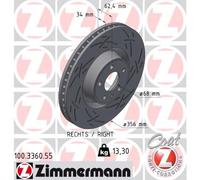 ZIMMERMANN 100.3360.55 Disco freno