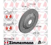2x Disco freno ventilato 100.3366.70 ZIMMERMANN per AUDI A5 A5 Cabriolet