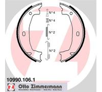 ZIMMERMANN 10990.106.1 Kit ganasce, Freno stazionamento per BMW