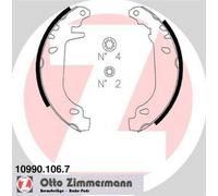ZIMMERMANN 10990.106.7 Kit ganasce freni 180mm per CITROËN XSARA (N1) Posteriore