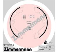ZIMMERMANN 10990.159.1 Kit ganasce, Freno stazionamento per PORSCHE,VW