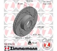 ZIMMERMANN 150.1296.55 Disco freno per BMW