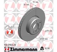 2x Dischi freno ZIMMERMANN Davanti S+D per BMW 1 F20, 1 F21, 2, 2 F22 F87