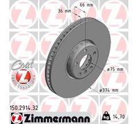 ZIMMERMANN 150.2914.32 Disco freno per BMW