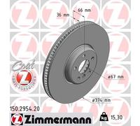 ZIMMERMANN 150.2954.20 Disco freno