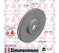 ZIMMERMANN 150.2955.20 Disco freno per BMW