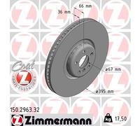 ZIMMERMANN 150.2963.32 Disco freno