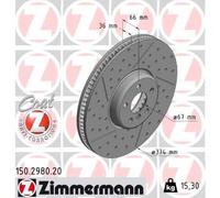 ZIMMERMANN 150.2980.20 Disco freno
