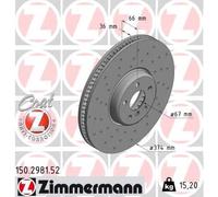 ZIMMERMANN 150.2981.52 Disco freno per BMW
