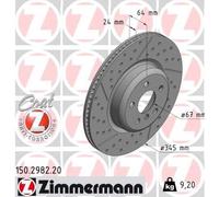 ZIMMERMANN 150.2982.20 Disco freno per BMW