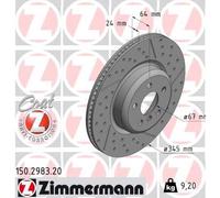 ZIMMERMANN 150.2983.20 Disco freno per BMW