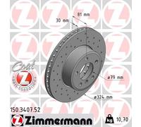 ZIMMERMANN 150.3407.52 Disco freno per BMW
