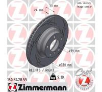 ZIMMERMANN 150.3428.55 Disco freno per BMW