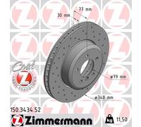 ZIMMERMANN 150.3434.52 Disco freno per BMW