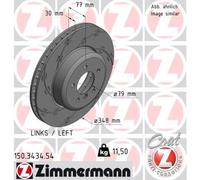 ZIMMERMANN 150.3434.54 Disco freno per BMW