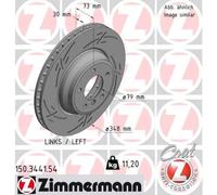 ZIMMERMANN 150.3441.54 Disco freno per BMW