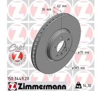 ZIMMERMANN 150.3449.20 Disco freno per BMW