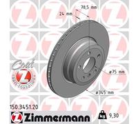 ZIMMERMANN 150.3451.20 Disco freno