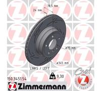 ZIMMERMANN 150.3451.54 Disco freno per BMW