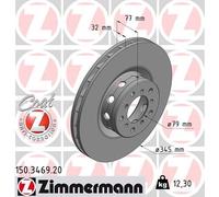 ZIMMERMANN 150.3469.20 Coat Z Disco freno per BMW 5 Limousine (E39) 345mm