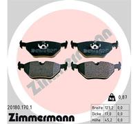 ZIMMERMANN 20180.170.1 Kit pastiglie freno, Freno a disco per BMW,BMW (BRILLIANC