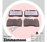 ZIMMERMANN 20217.965.1 Kit pastiglie freno, Freno a disco per LAND ROVER