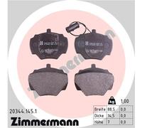 ZIMMERMANN 20344.145.1 Kit pastiglie freno, Freno a disco per LAND ROVER