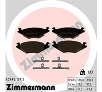 ZIMMERMANN 20889.173.1 Kit pastiglie freni