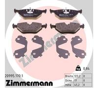 ZIMMERMANN 20995.170.1 Kit pastiglie freno, Freno a disco per BMW