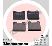 ZIMMERMANN 21035.155.1 Kit pastiglie freno, Freno a disco per MERCEDES-BENZ