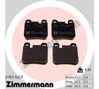 ZIMMERMANN 21163.145.9 Kit pastiglie freni Posteriore per PORSCHE 911 (964)