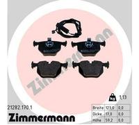 ZIMMERMANN 21282.170.1 Kit pastiglie freni Posteriore per BMW X5 (E53)