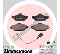 ZIMMERMANN 21436.170.3 Kit pastiglie freni Anteriore per FIAT 500 (312)