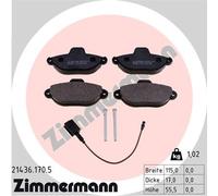 ZIMMERMANN 21436.170.5 Kit pastiglie freno, Freno a disco per FIAT