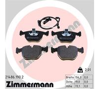 ZIMMERMANN 21486.190.2 Kit pastiglie freno, Freno a disco per BMW