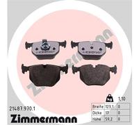 ZIMMERMANN 21487.970.1 Kit pastiglie freno, Freno a disco per BMW,LAND ROVER
