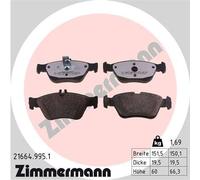 ZIMMERMANN 21664.995.1 Kit pastiglie freno, Freno a disco per MERCEDES-BENZ