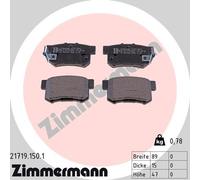 ZIMMERMANN 21719.150.1 Kit pastiglie freno, Freno a disco per ACURA,CIIMO,FIAT,H