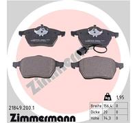 ZIMMERMANN 21849.200.1 Kit pastiglie freno, Freno a disco per FORD,SEAT,VW